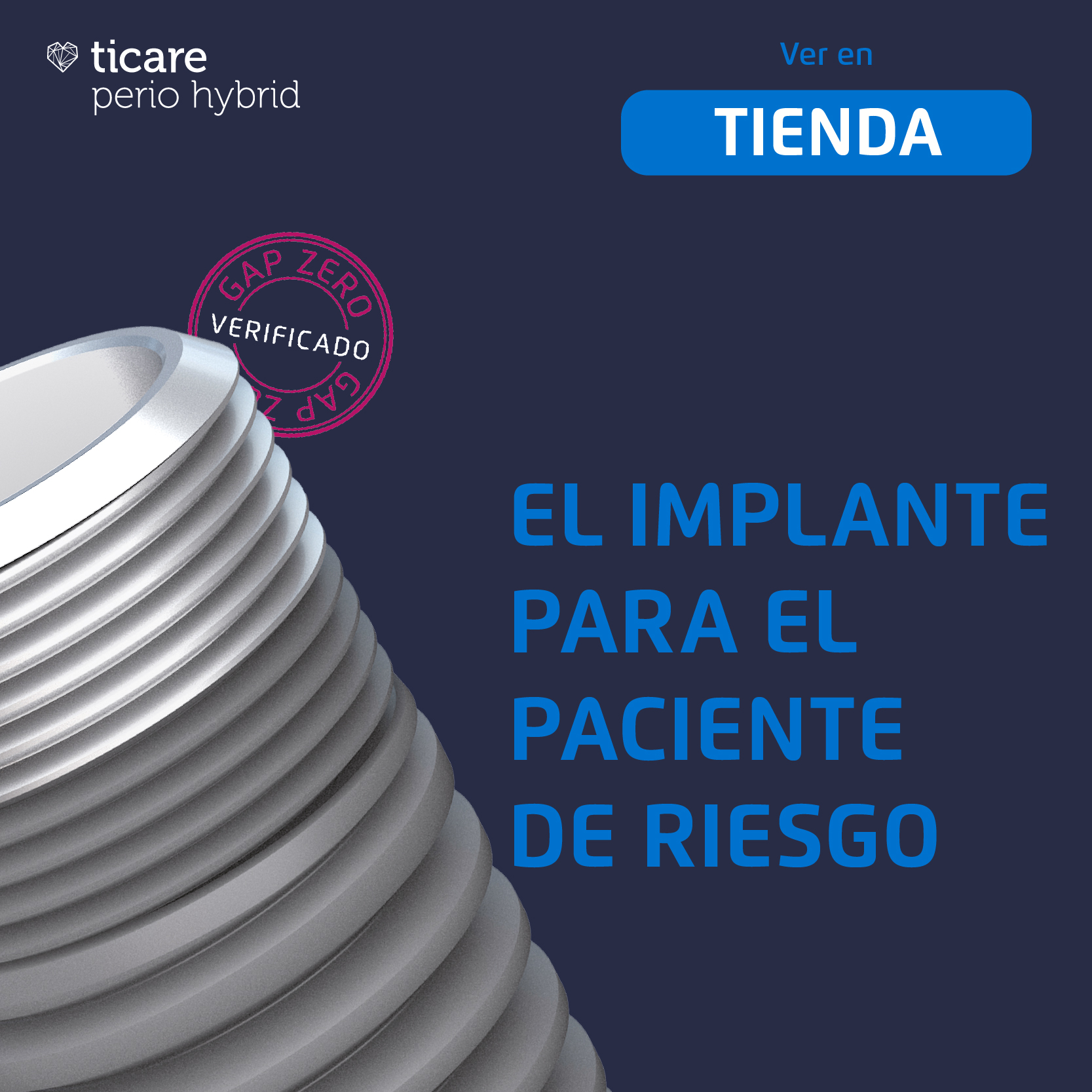 Implante Inhex Perio Hybrid 3,75